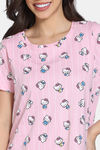 Zivame Hello Kitty Knit Cotton Mid Length Nightdress - Fairy Tale — thumbnail 5